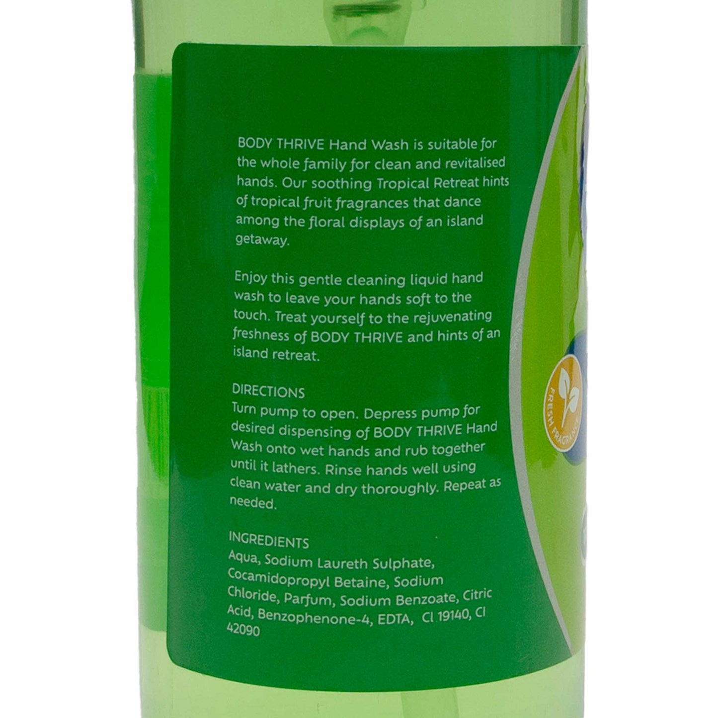 Body Thrive Tropical Retreat Hand Wash (500ml)