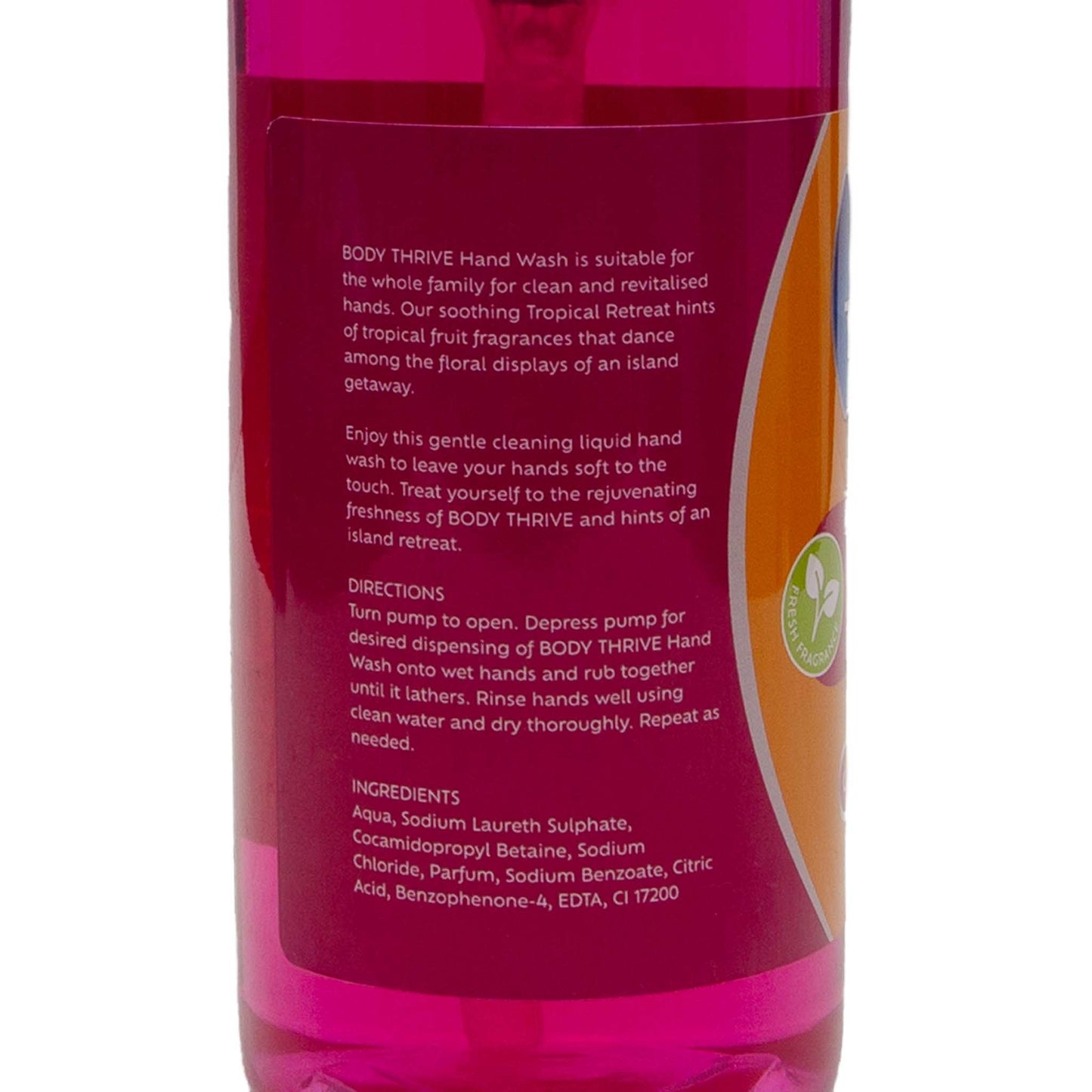 Body Thrive Caribbean Coral Hand Wash (500ml)