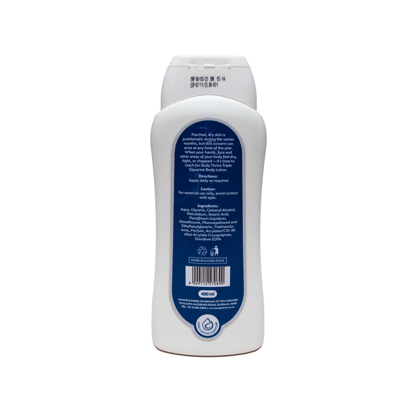 Body Thrive Triple Glycerine Body Lotion (400ml)