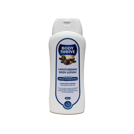 Body Thrive Moisturising Body Lotion – Argan & Baobab Oils (400ml)