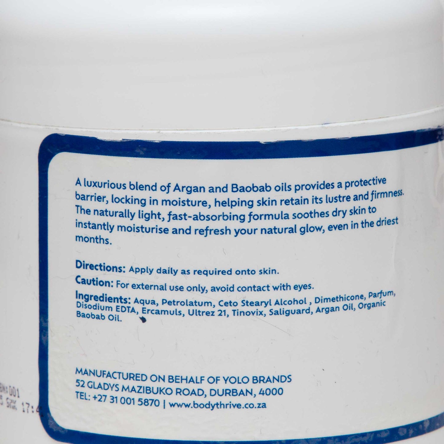Body Thrive Moisturising Cream (500g)