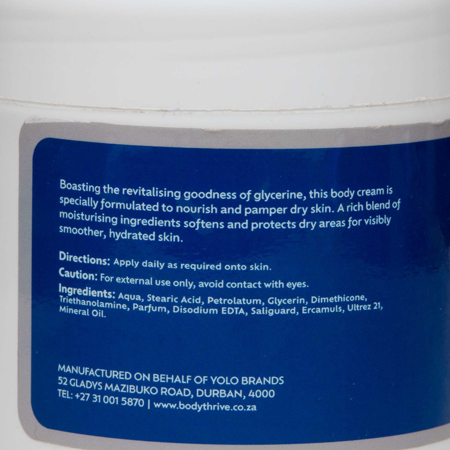 Body Thrive Triple Glycerine Cream (500g)