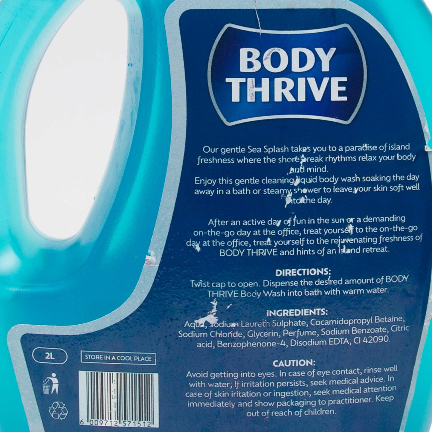 Body Thrive Sea Splash Bubble Bath (2L)