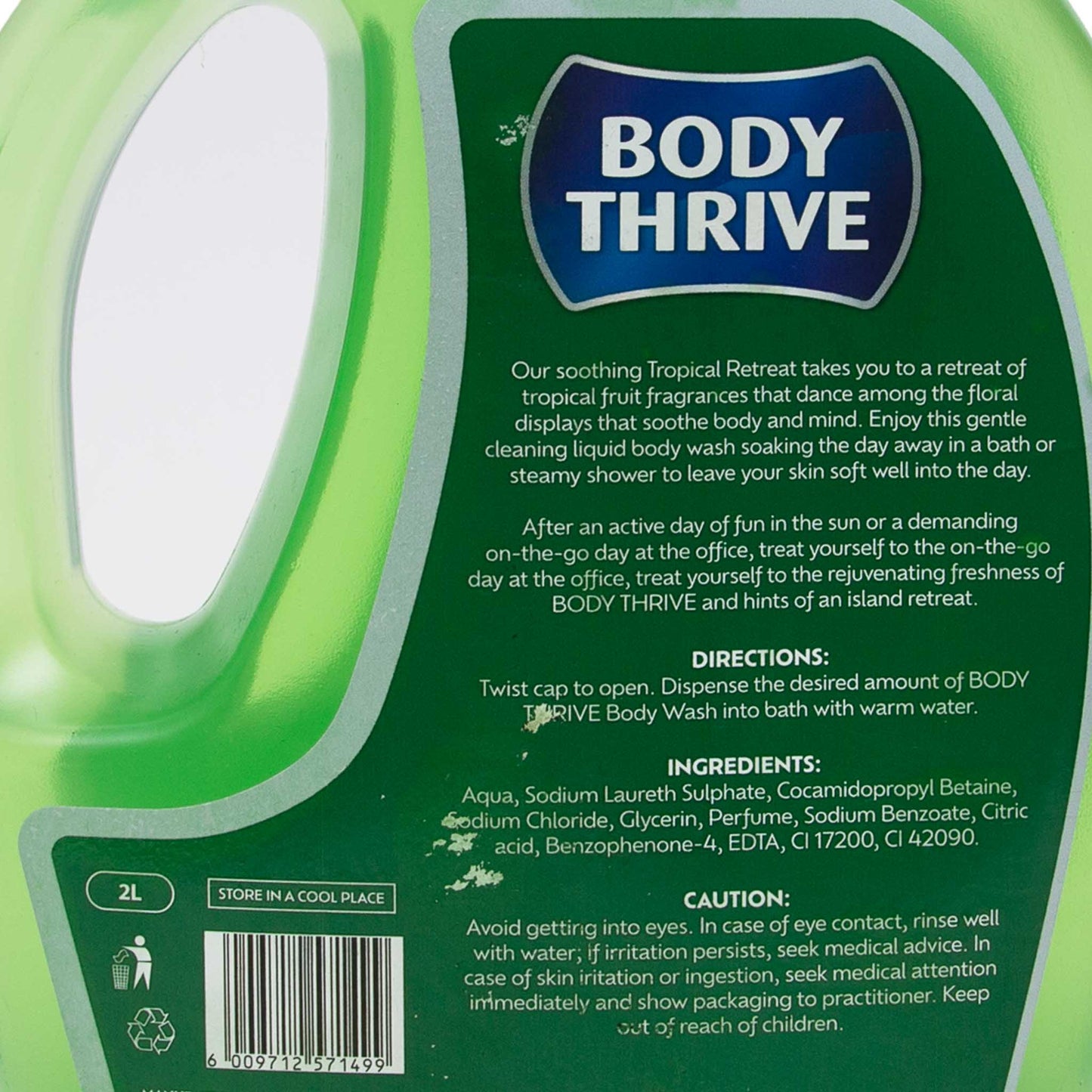 Body Thrive Tropical Retreat Bubble Bath (2L)